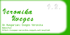 veronika uveges business card